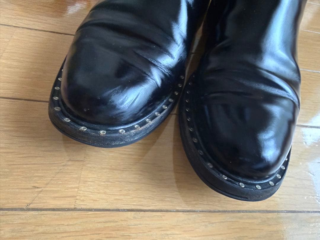 church's ［37］ブラックレザーサイドゴアブーツ　NIRAH