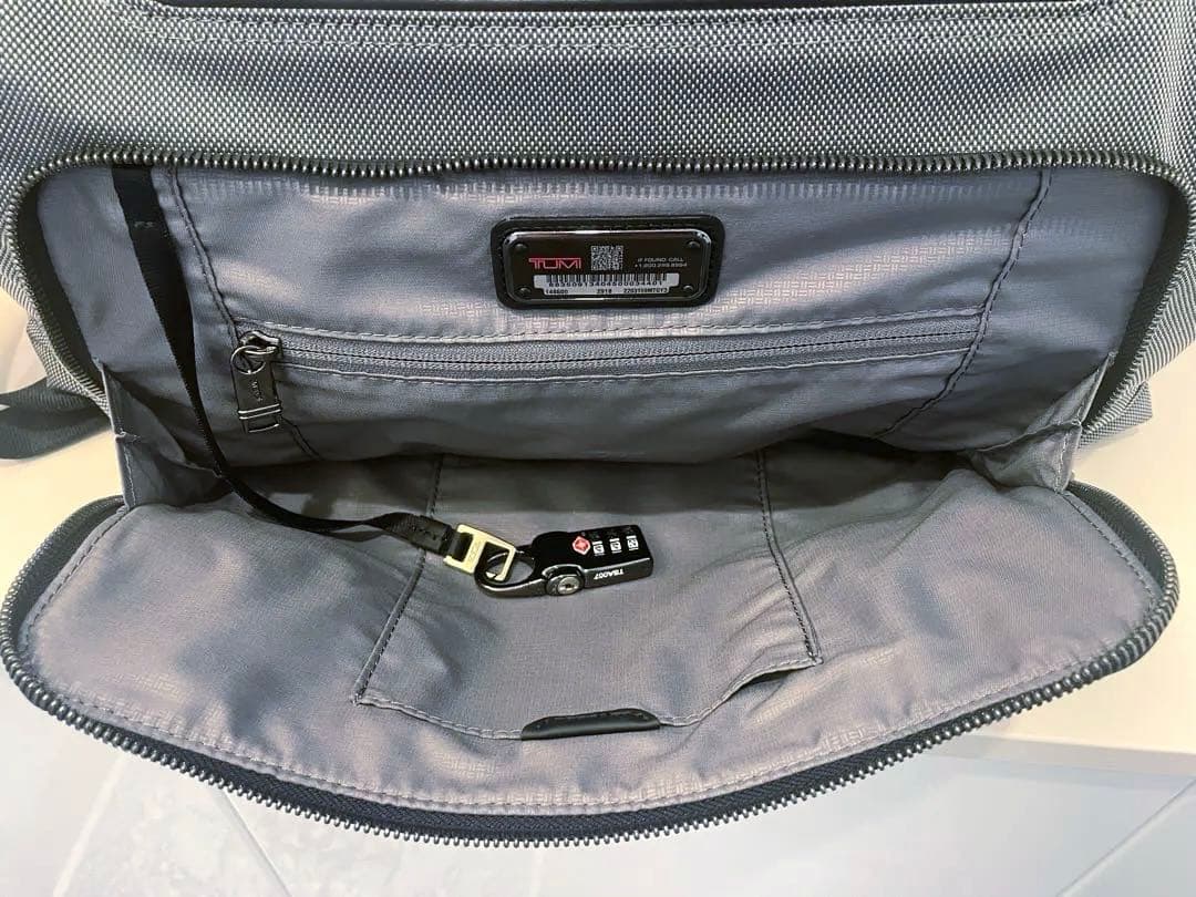 【交渉可】TUMI サチェル　ボストンバッグ　グレー　(状態非常に良好)