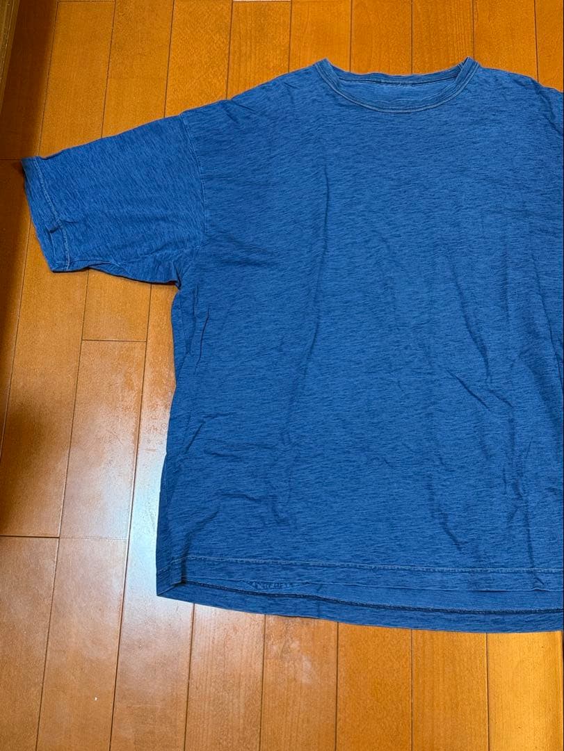 45rpm インディゴ　ビックシルエット　Tシャツ