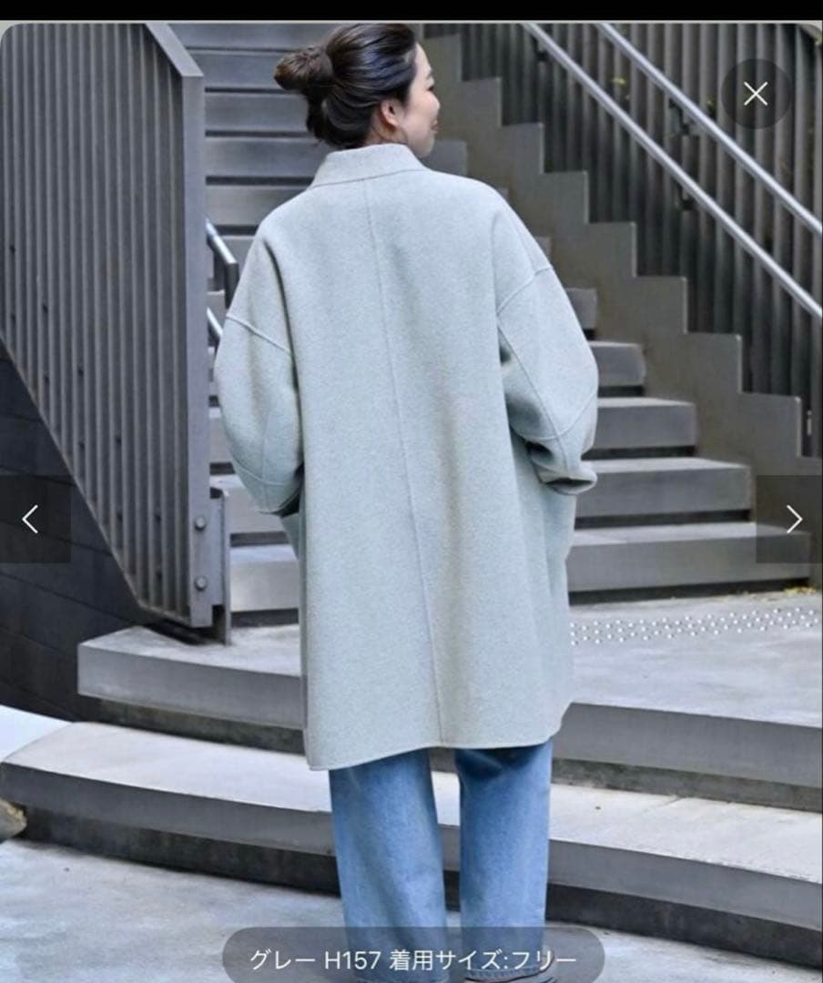 値下げ⭐︎ブレンドリバーシブルミドル丈コート　B.C STOCK