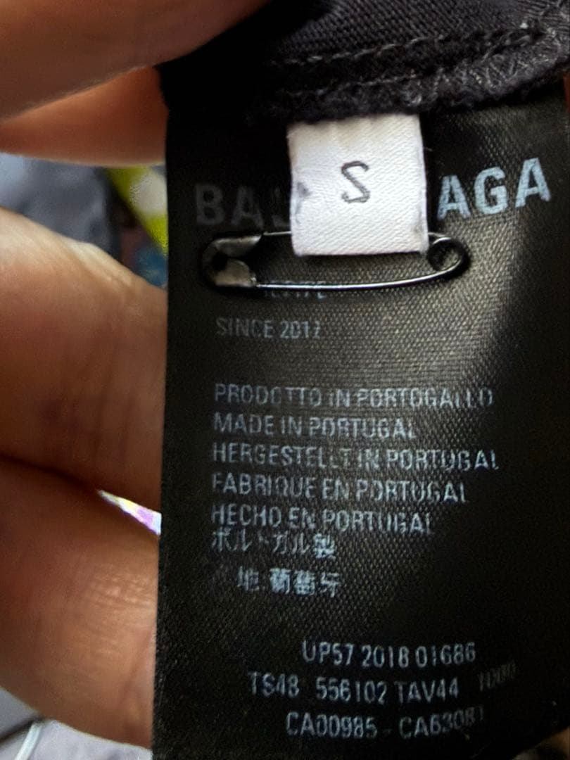 Balenciaga バレンシアガ Tシャツ ロゴT オーバーサイズ ブラック