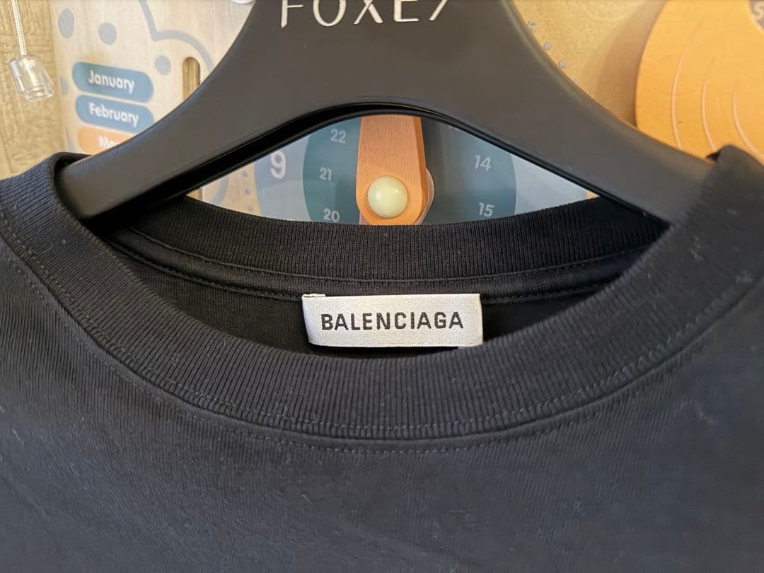 Balenciaga バレンシアガ Tシャツ ロゴT オーバーサイズ ブラック