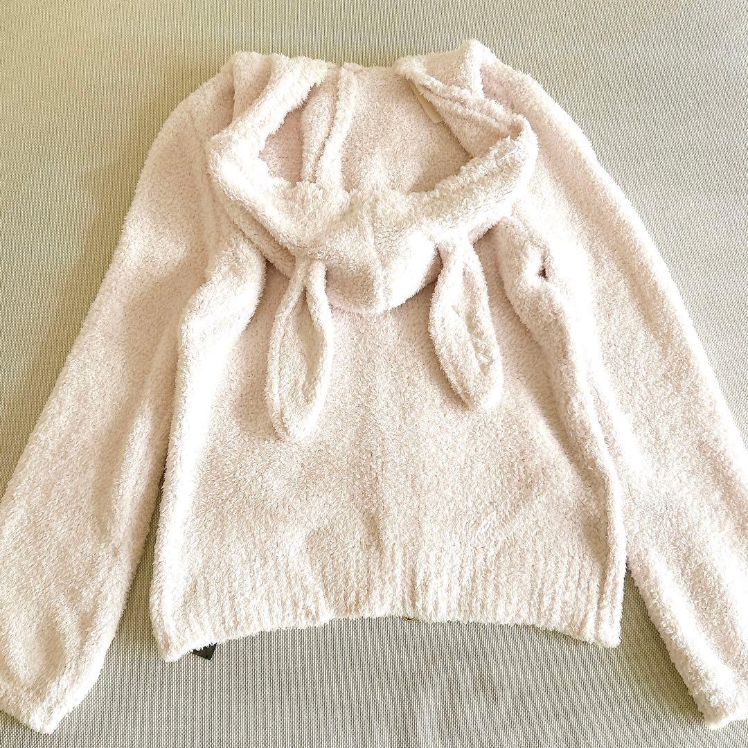 GELATO PIQUE ウサギ耳フードパーカー ルームウェア うすピンク