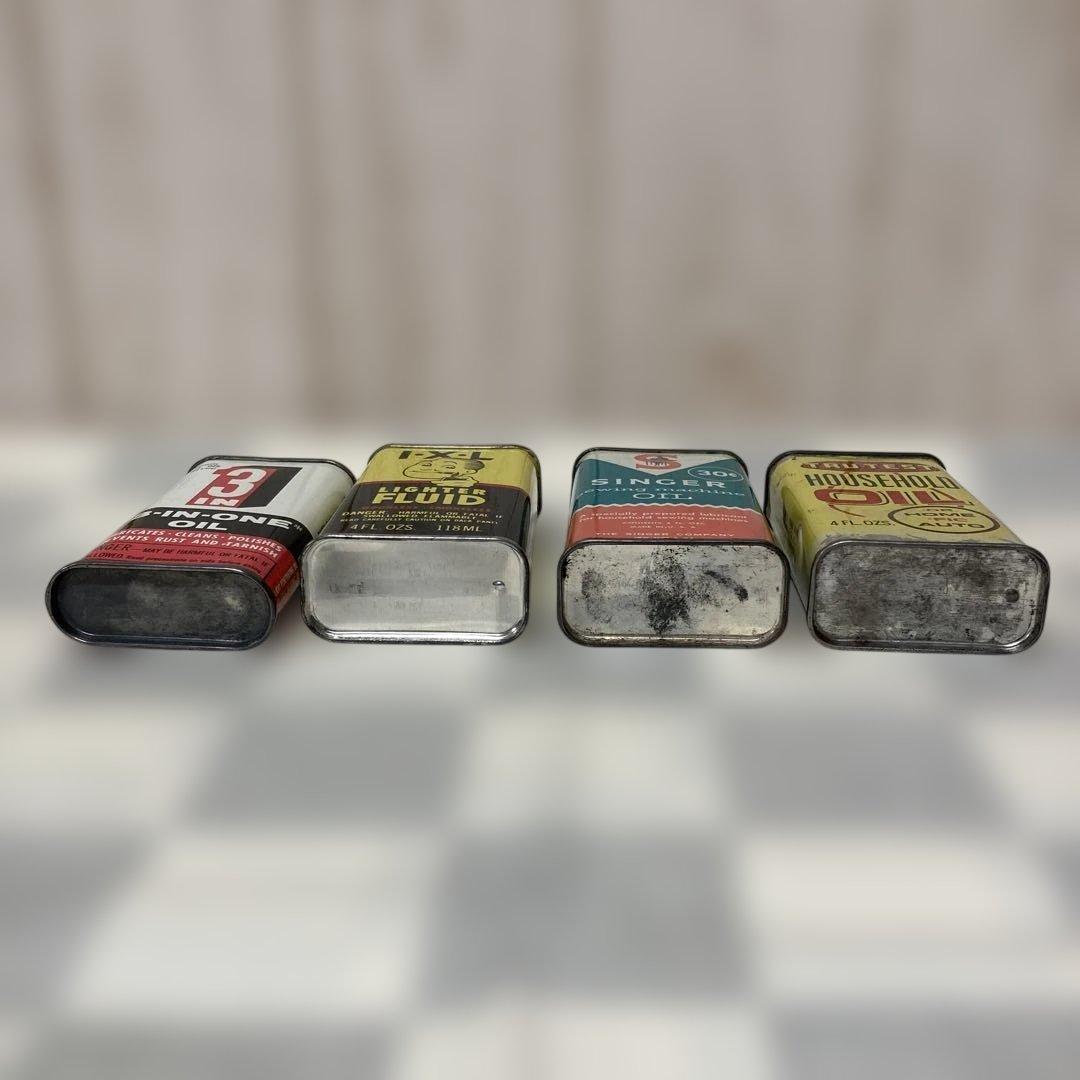 アメリカ ヴィンテージ　オイル缶 50s〜80s 4ヶSet ハンディオイラー