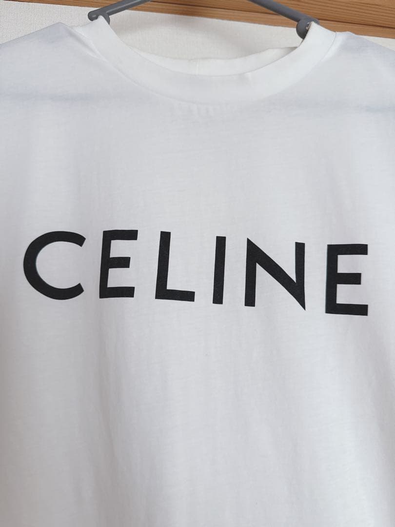 CELINE ホワイト Tシャツ 半袖 冬季SALE❣️