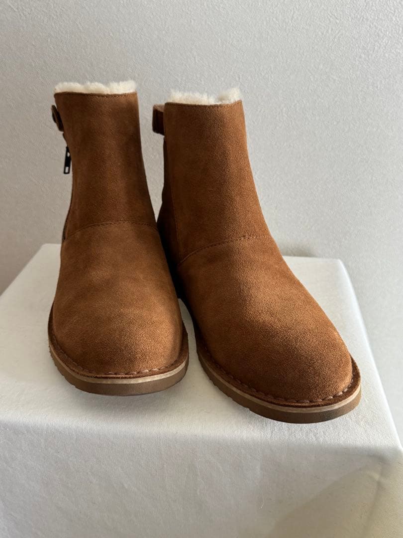 UGG ブラウン ムートンブーツ ジッパー付き　27cm