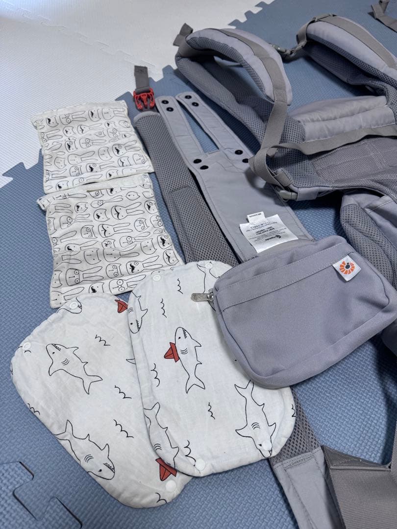 【美品】ergobaby オムニ 360 クールエアー パールグレー メッシュ