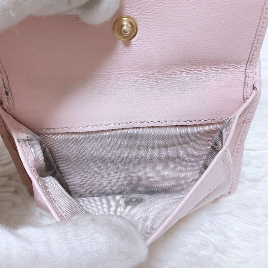 ♡現行♡付属品完備♡ミュウミュウ 二つ折り財布 マテラッセ キルティング ピンク