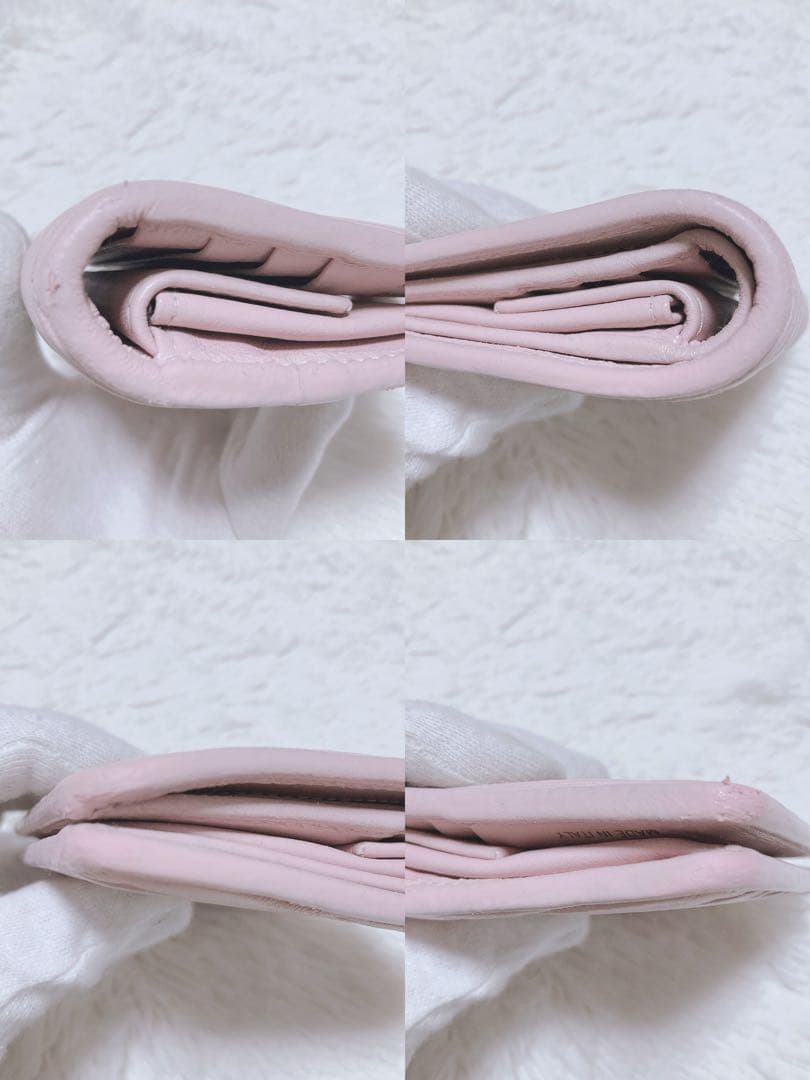 ♡現行♡付属品完備♡ミュウミュウ 二つ折り財布 マテラッセ キルティング ピンク
