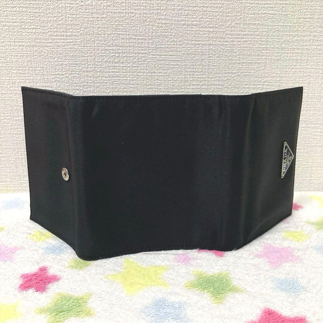 ★美品★PRADA★プラダ★ナイロン★三つ折り財布★ブラック