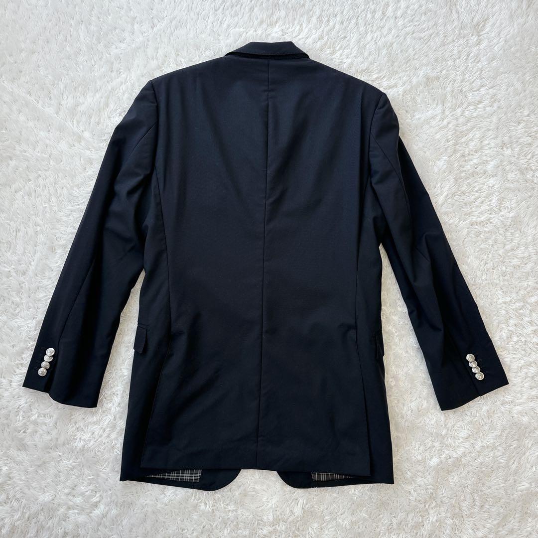 BURBERRY BLACK LABEL 銀ボタン ジャケット 黒 L