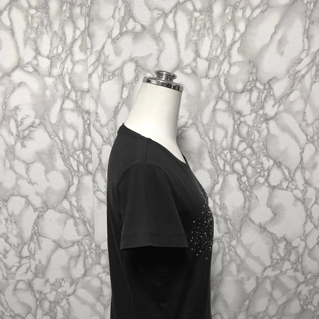 CELINE フィービー期 ブランドロゴデザイン　スパンコールTシャツ ビジュー