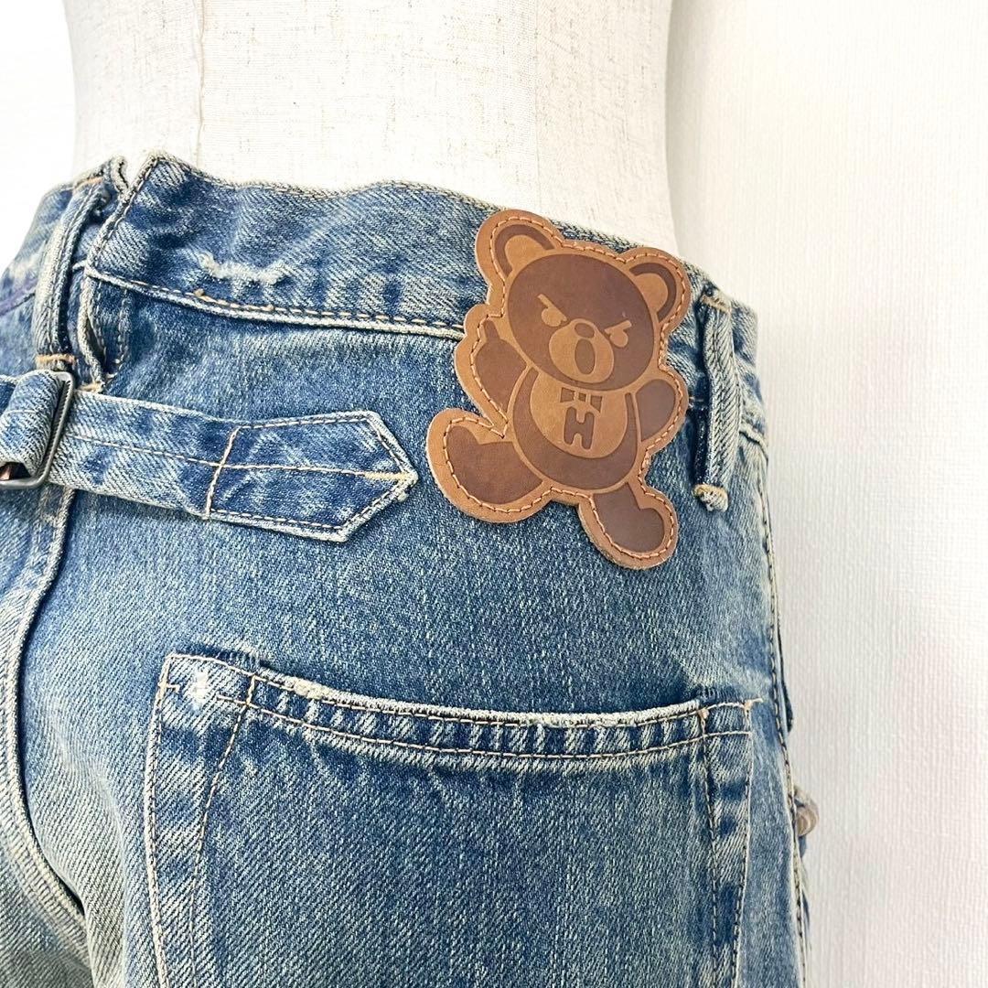 y2k❤️ HYSTERIC GLAMOUR ヒスベア スタッズ デニム