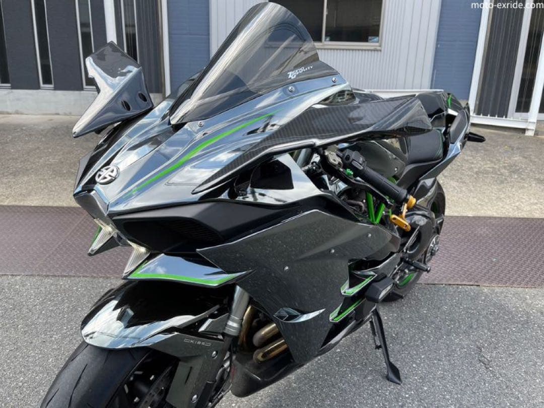 カーボン調　H2ウイングミラー