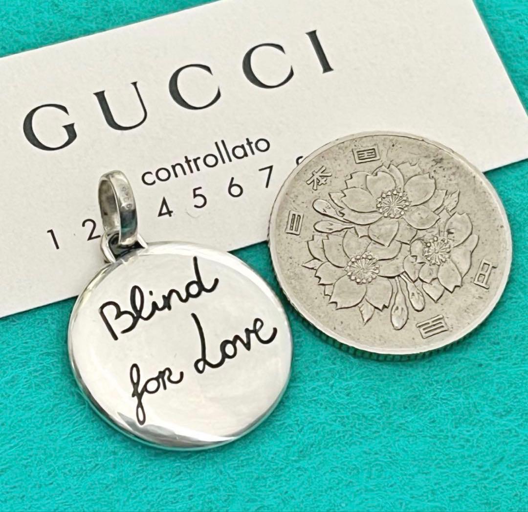 極美品‼️GUCCI ブラインドフォーラブペンダント