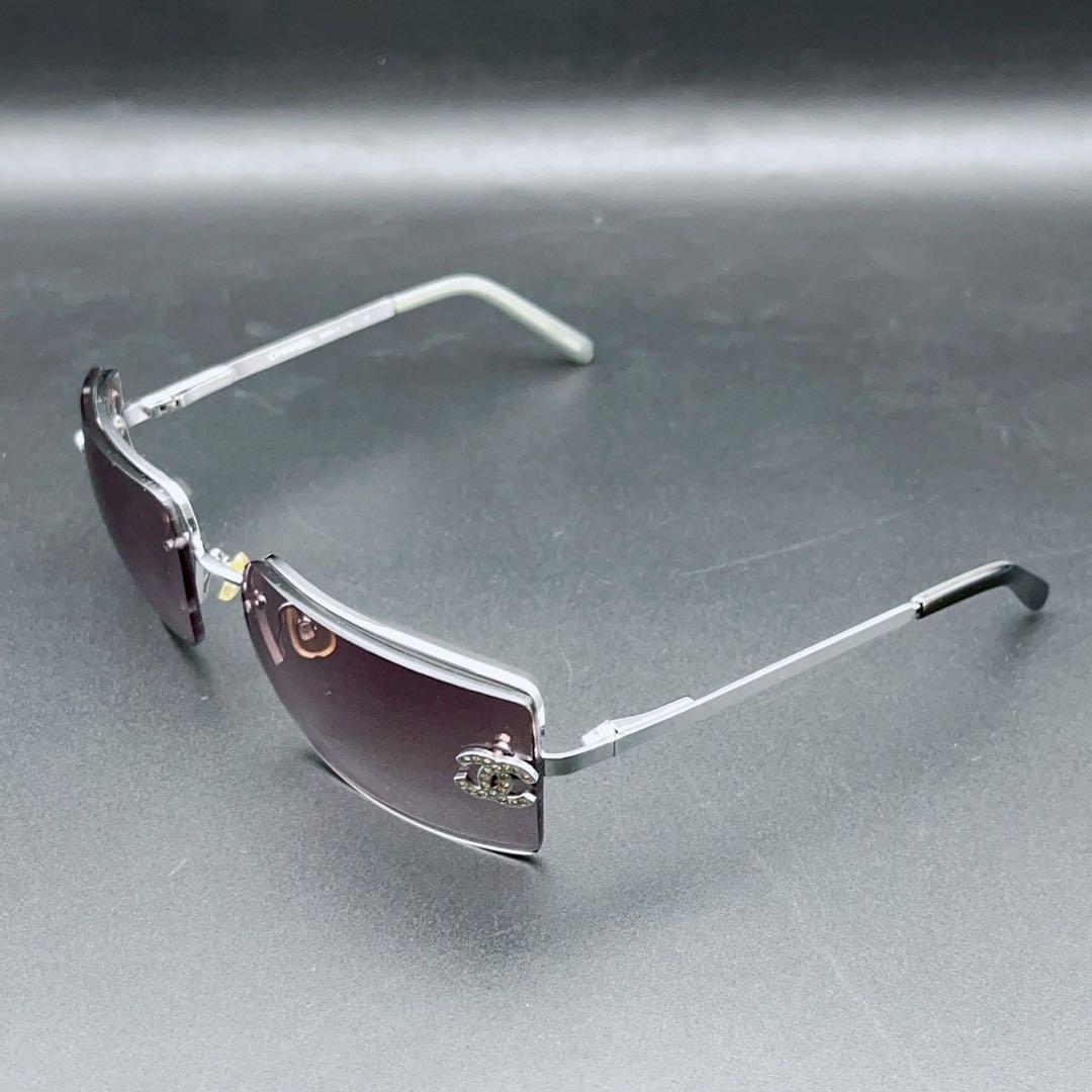 小物 CHANEL archive sunglasses rim less y2k
