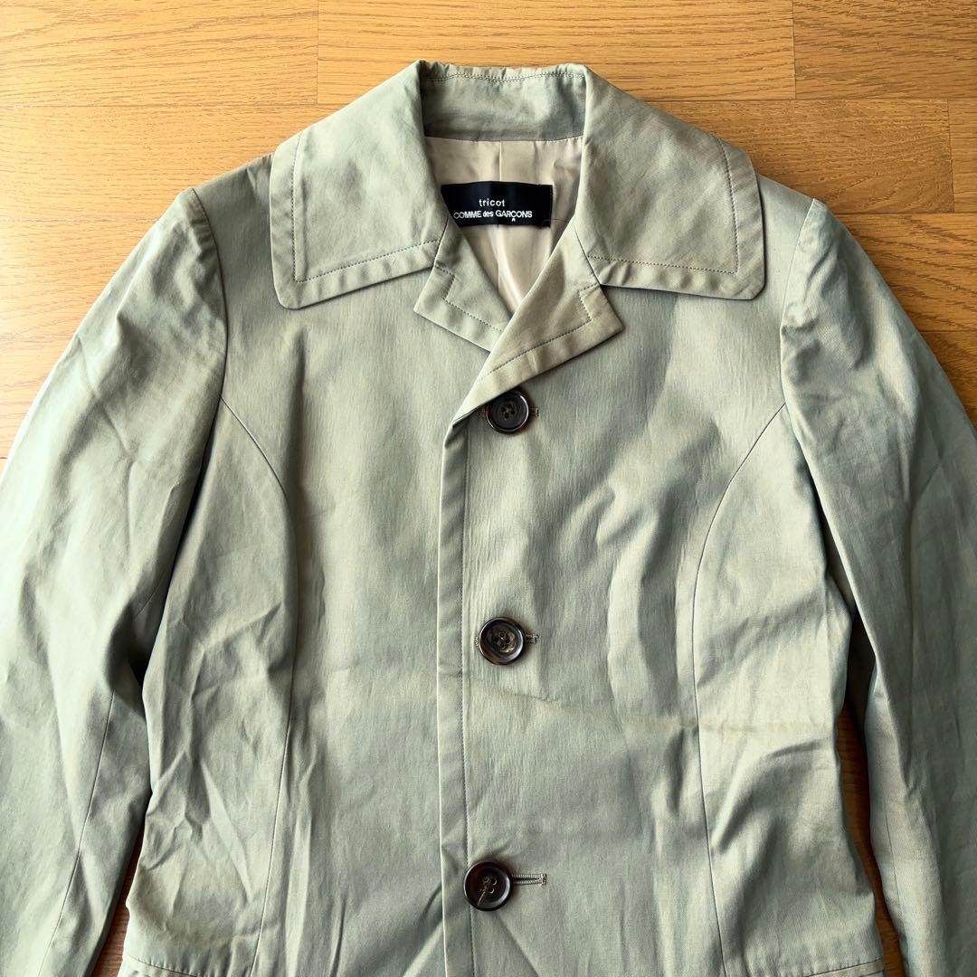 tricot COMME des GARCONS ステンカラーコート 玉虫