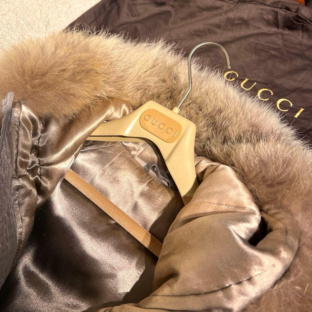 GUCCI グッチN-3B　最高級毛皮ミリタリー モッズコート　コヨーテ　希少