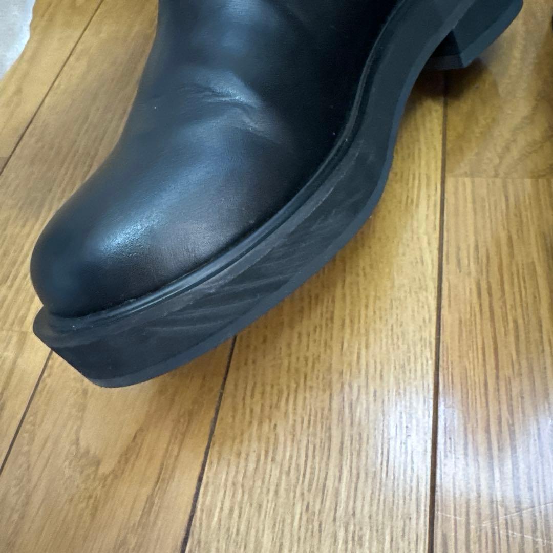 アンヌーク⭐︎エコレザーロングブーツ　36サイズ　ブラック