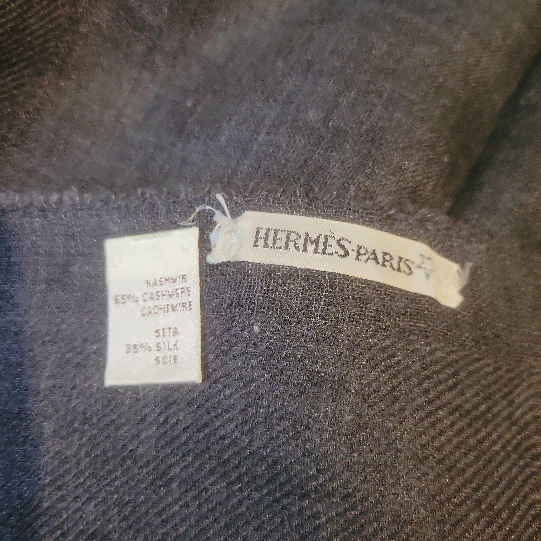 稀少　HERMES　エルメス　大判　カシミヤ　シルク　ストール