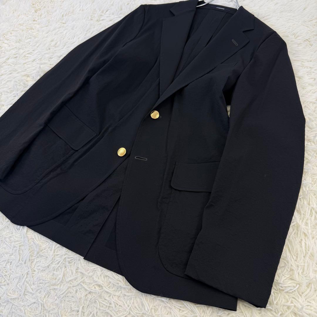 24SS J.PRESS ナイロンハイパワーストレッチブレザー 金釦 ジャケット