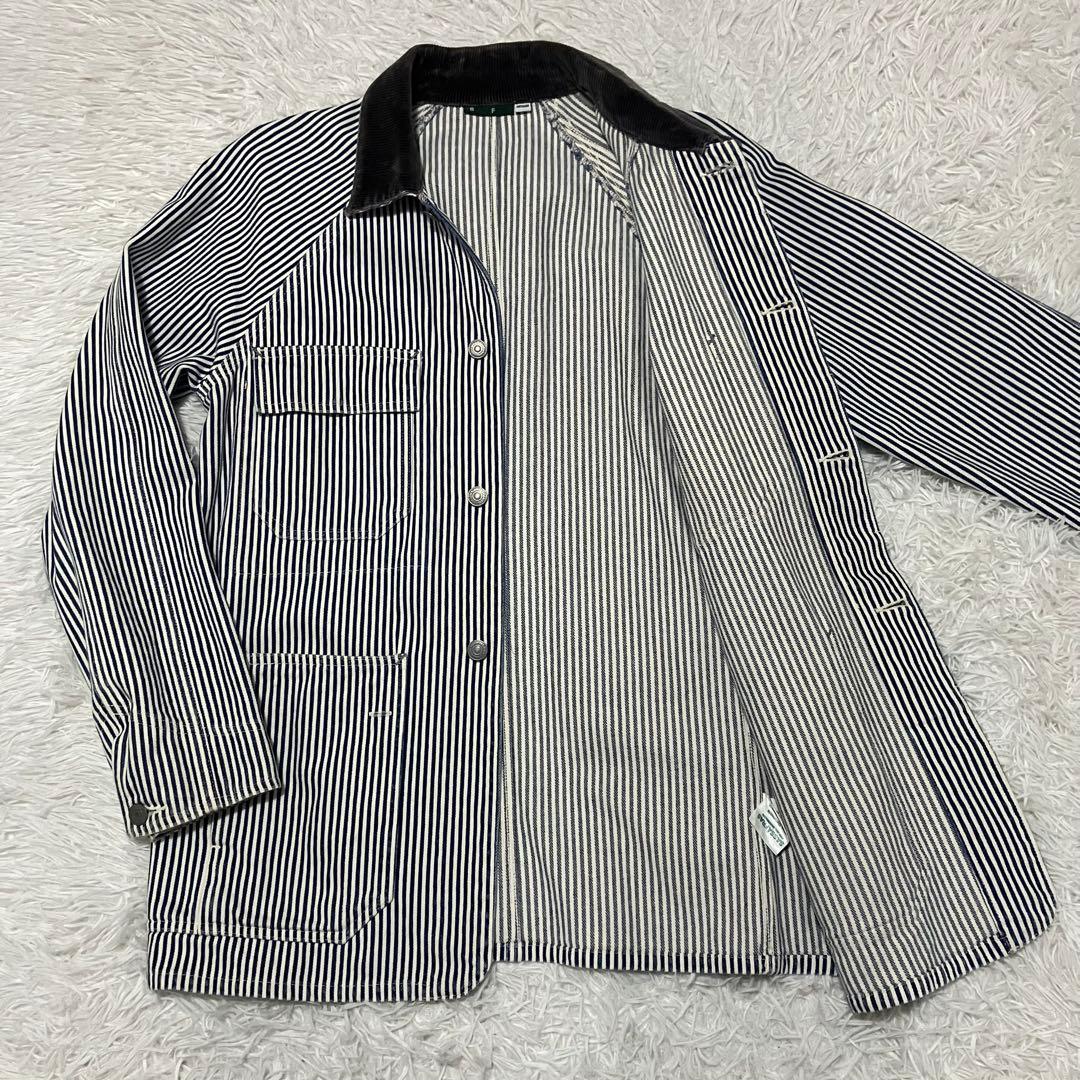 ササフラス SASSAFRAS ヒッコリー カバーオール Mサイズ