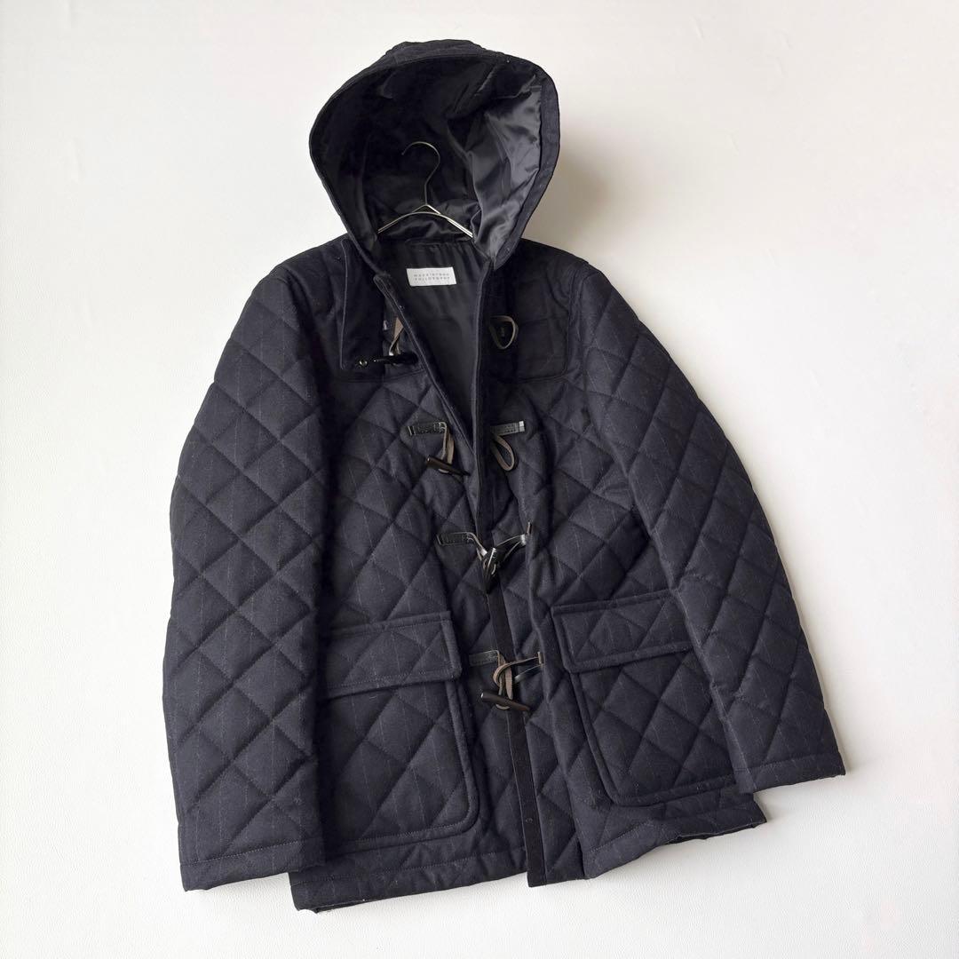 2809y美品 マッキントッシュ キルティングダッフルコート メンズ ネイビー