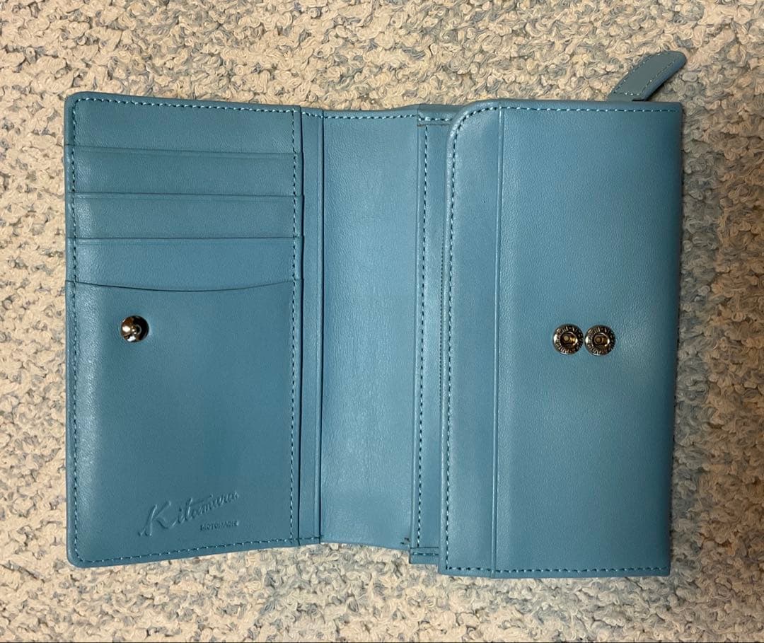 Kitamura / キタムラ ◆ 二つ折り財布 ◆ 水色