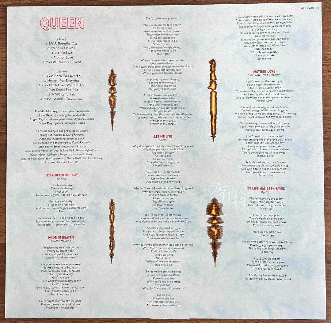 【LP/UK盤】Queen / Made In Heaven
