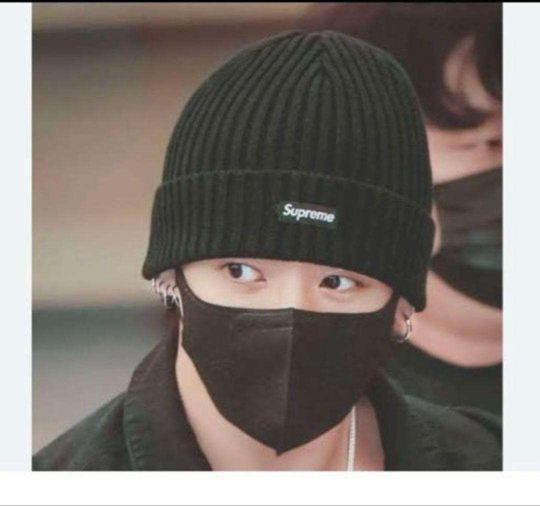 新品25SS supreme Overdyed Beanie Black 黒