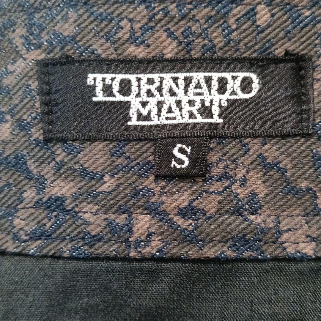TORNADO MART ダーク色 総柄 ブーツカット デニム y2k 美品