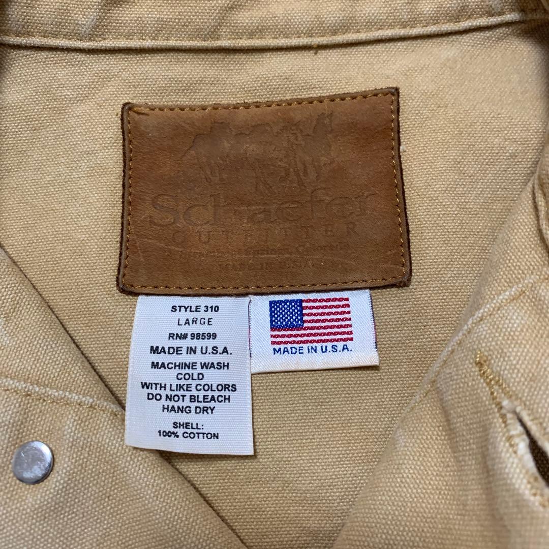 【美品】Schaefer シェーファー カバーオール ジャケット アメリカ製