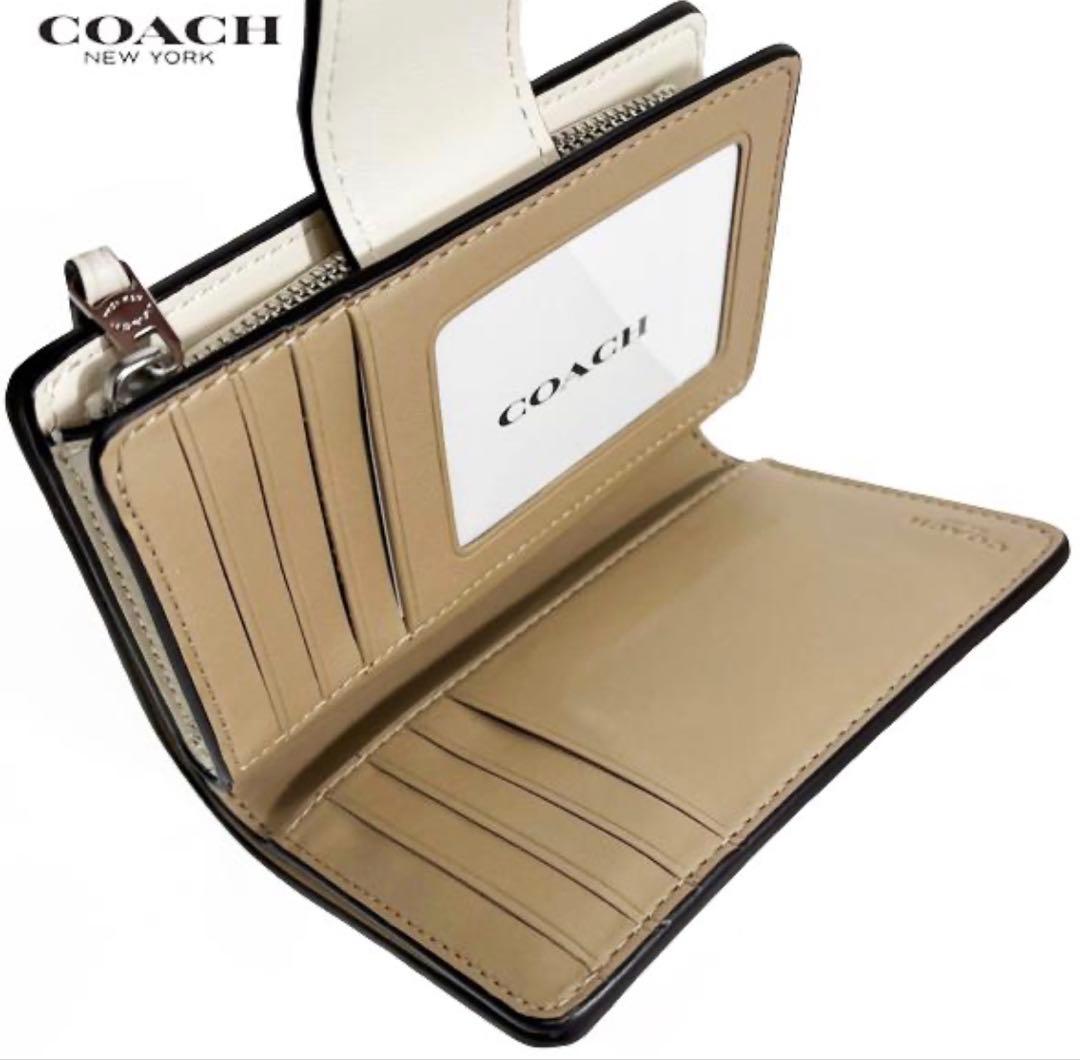 COACHコーチミディアム コーナー ジップ ウォレット チェリープリント