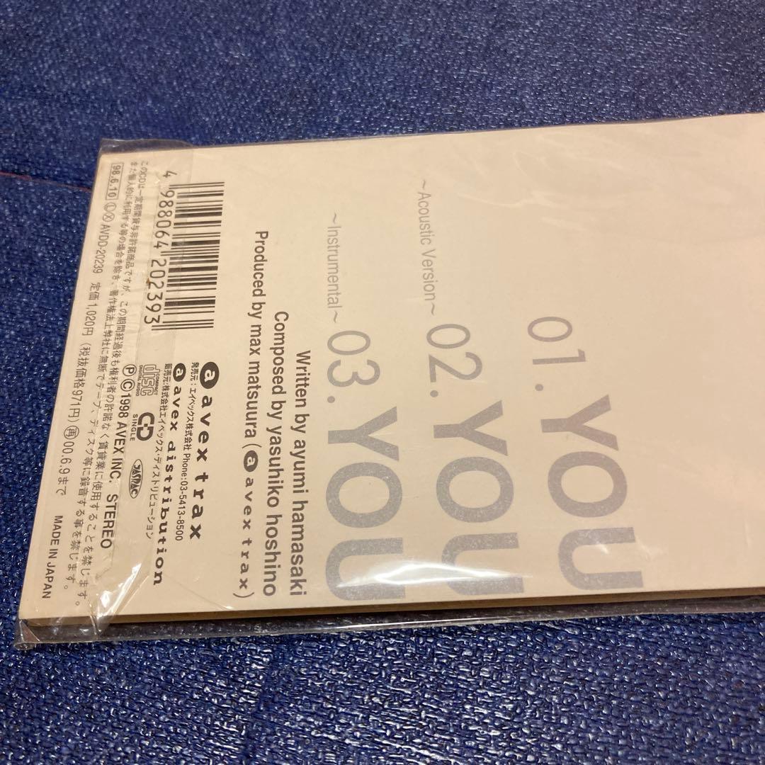浜崎あゆみ .YOU 新品未開封　8センチ8cmシングル邦楽CD