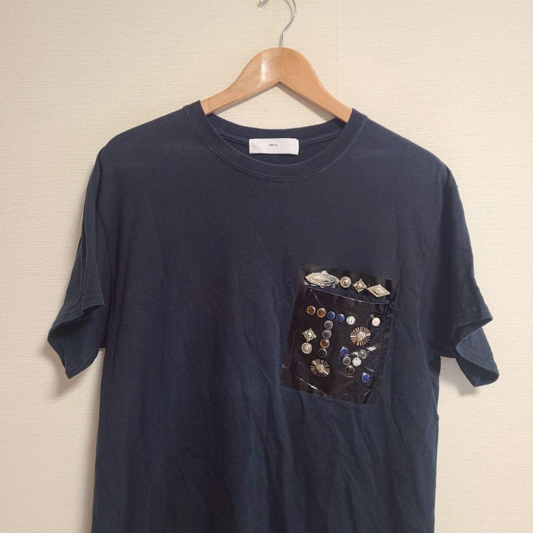 TOGA VIRILIS トーガビリリース スタッズTシャツ 黒 半袖 46