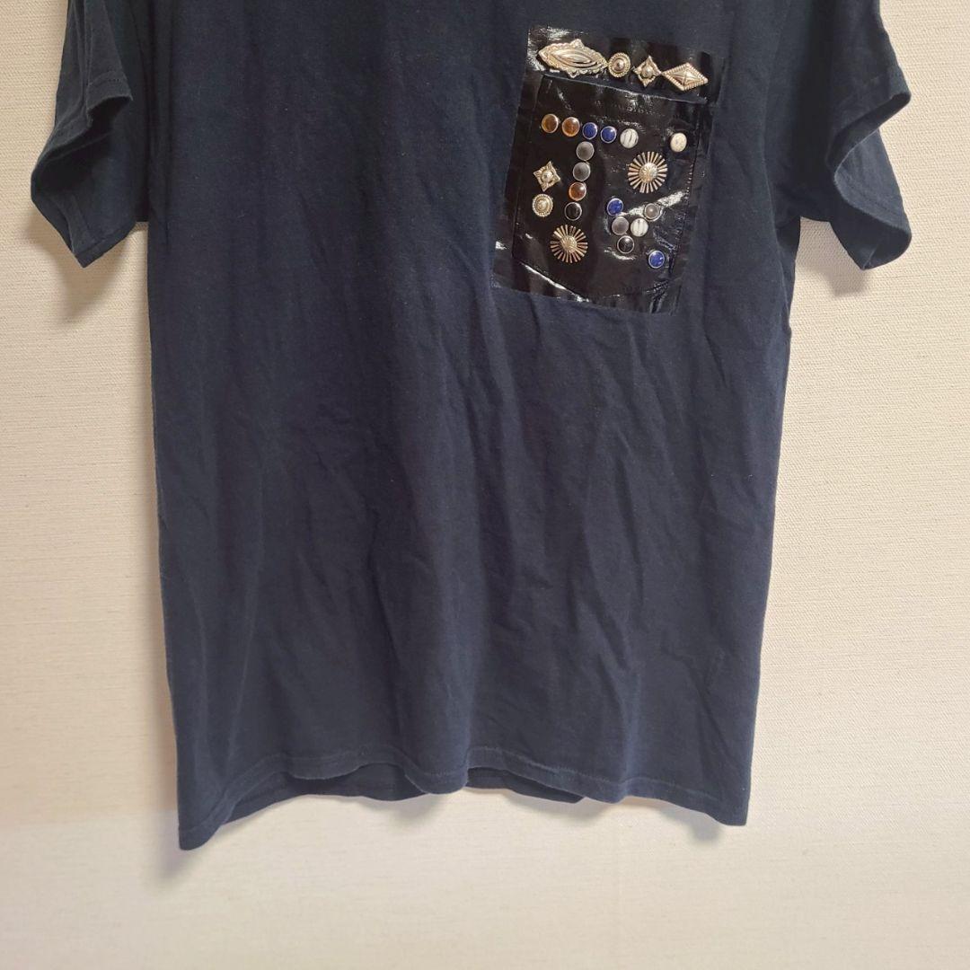 TOGA VIRILIS トーガビリリース スタッズTシャツ 黒 半袖 46