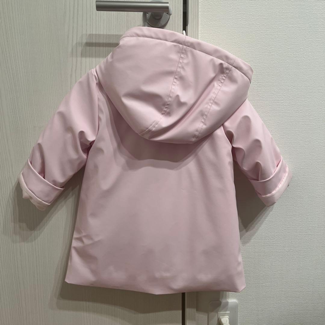 【新品未使用】Jacadi Paris フード付きピンクコート