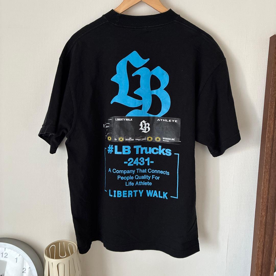 LIBERTY WALK ロゴ Tシャツ Lサイズ 黒