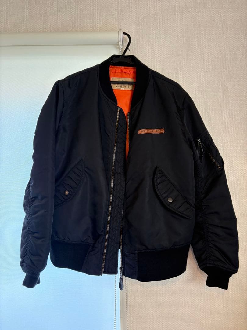 【美品】AVIREX MA-1 コマーシャルロゴ Lサイズ 相棒 亀山薫風