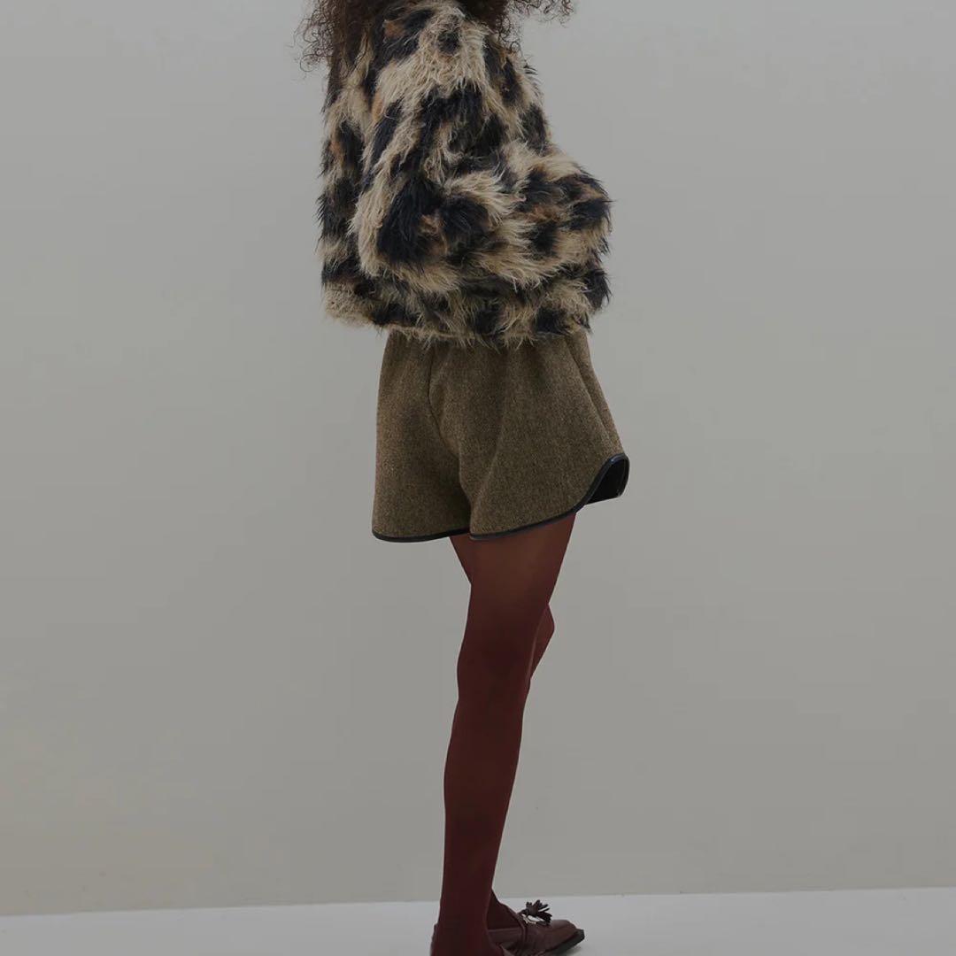 トップス Ameri VINTAGE ANIMAL SHAGGY KNITCARDIGAN