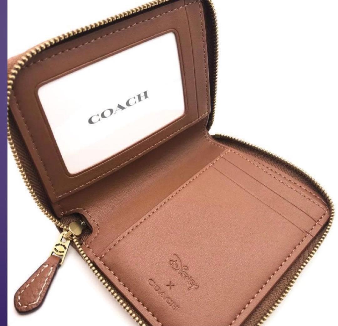 coachコーチDisneyコラボコンパクトウォレット二つ折り在庫