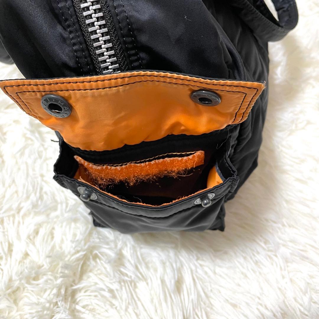 【大人気】　Porter ドラムバッグ　ボストンバッグ　黒　ナイロン　ブラック