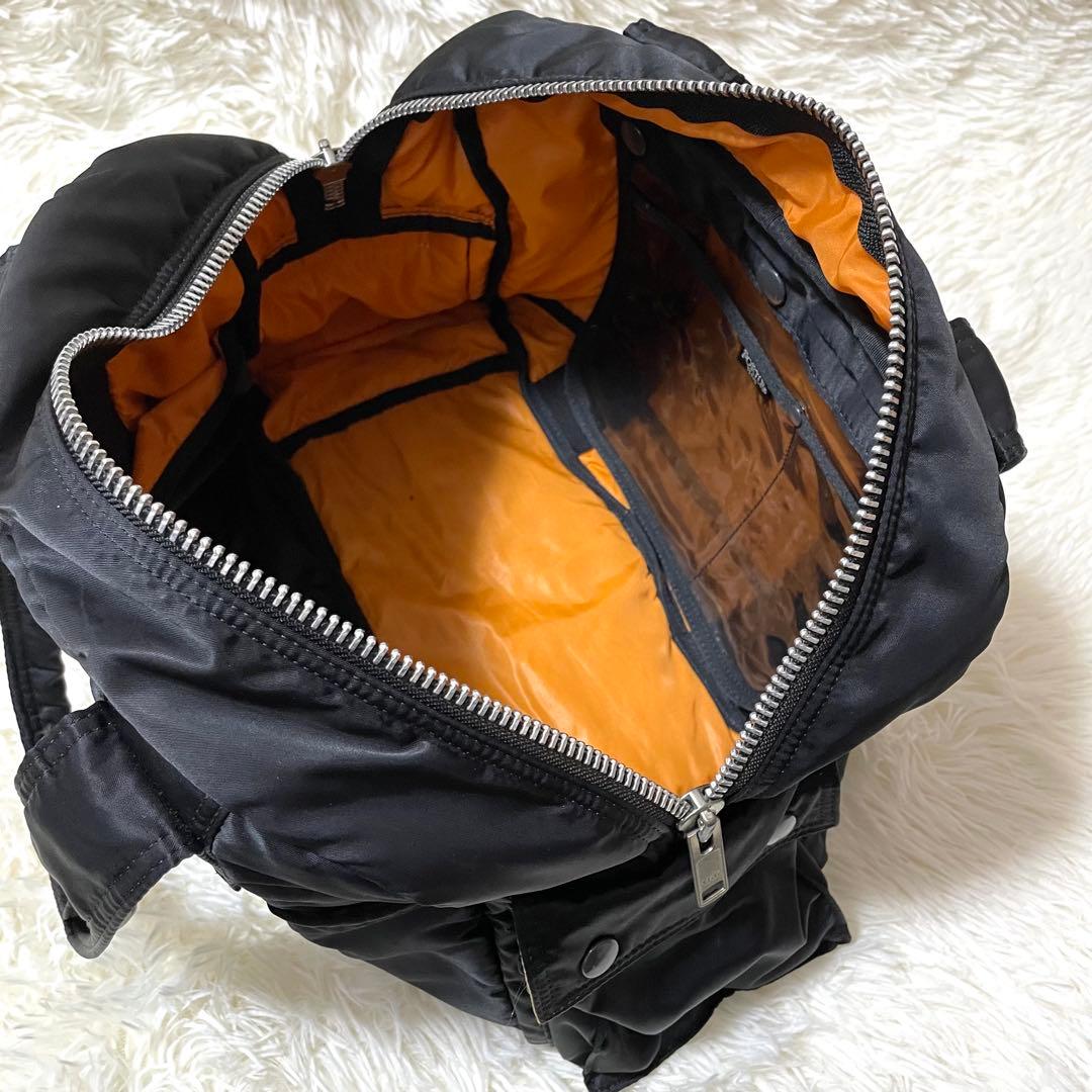 【大人気】　Porter ドラムバッグ　ボストンバッグ　黒　ナイロン　ブラック