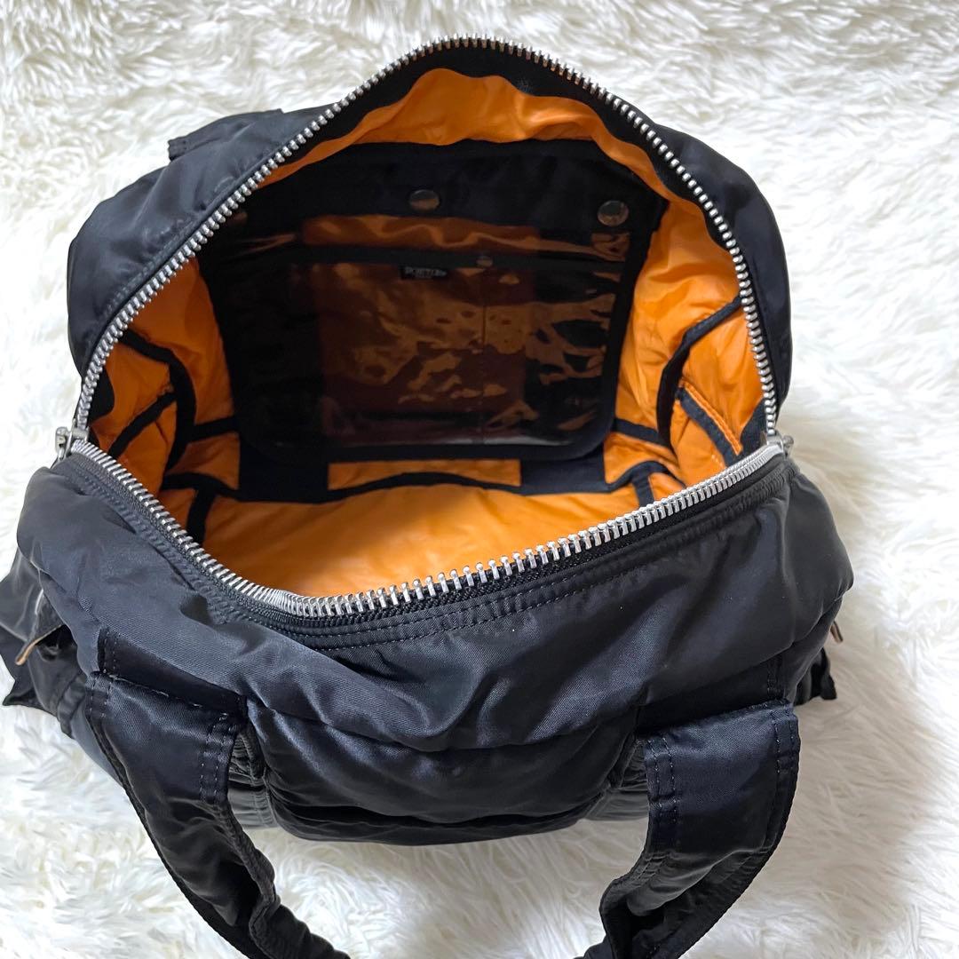 【大人気】　Porter ドラムバッグ　ボストンバッグ　黒　ナイロン　ブラック