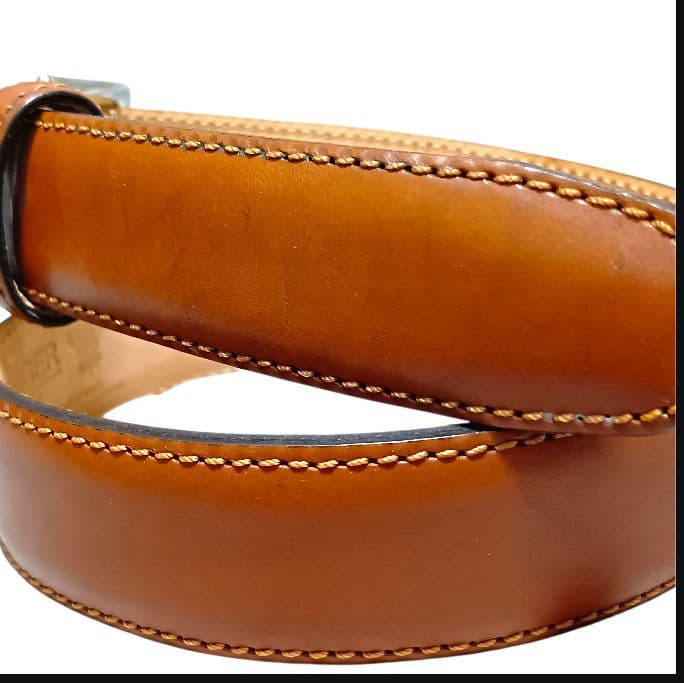 【美品】エッティンガー スムースレザー ライトブラウン 英国製 75 28mm