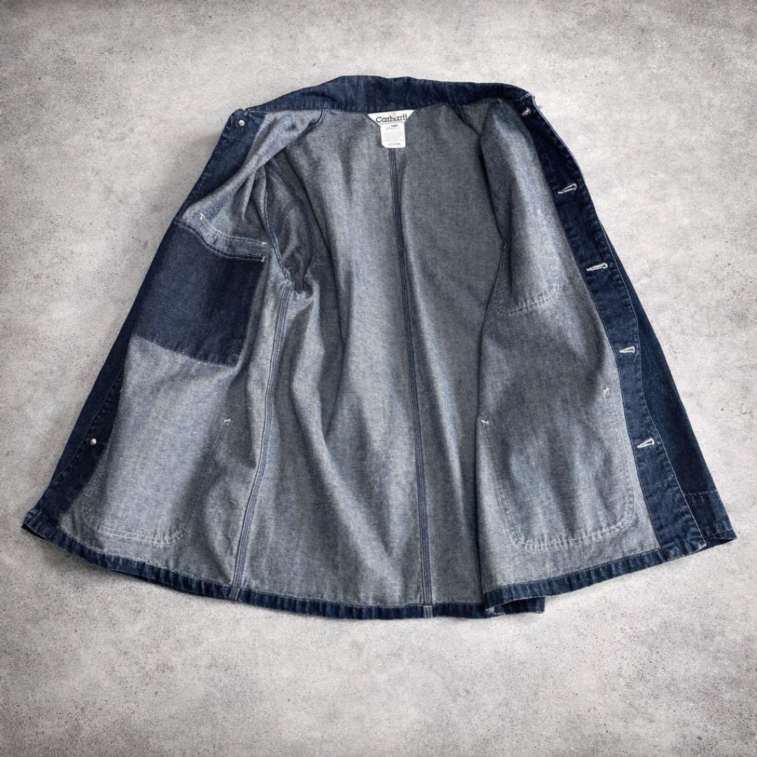 美品 Carhartt デニムカバーオール M ワークジャケット
