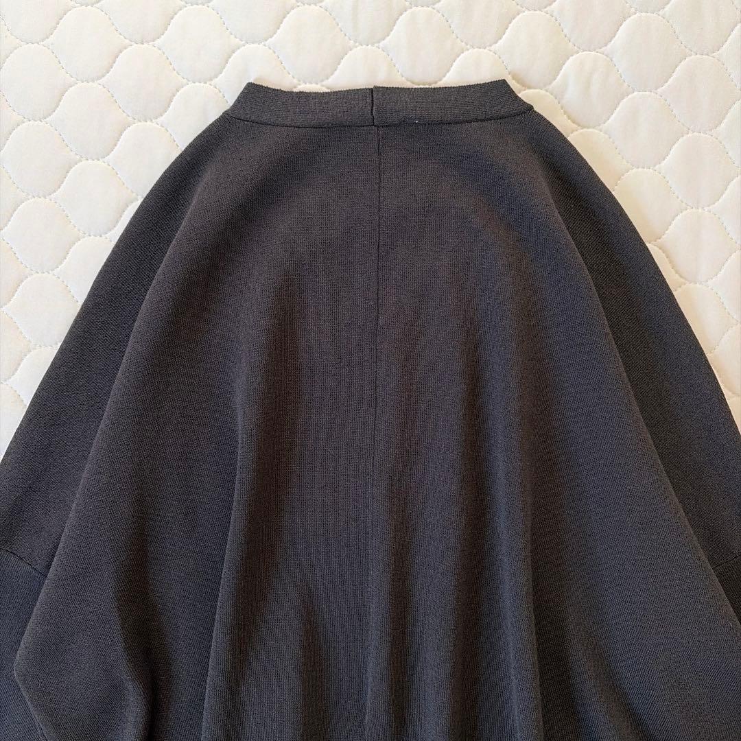 【極美品】BEARDSLEY サラッとカーディガン　ハオリ　ダークグレー