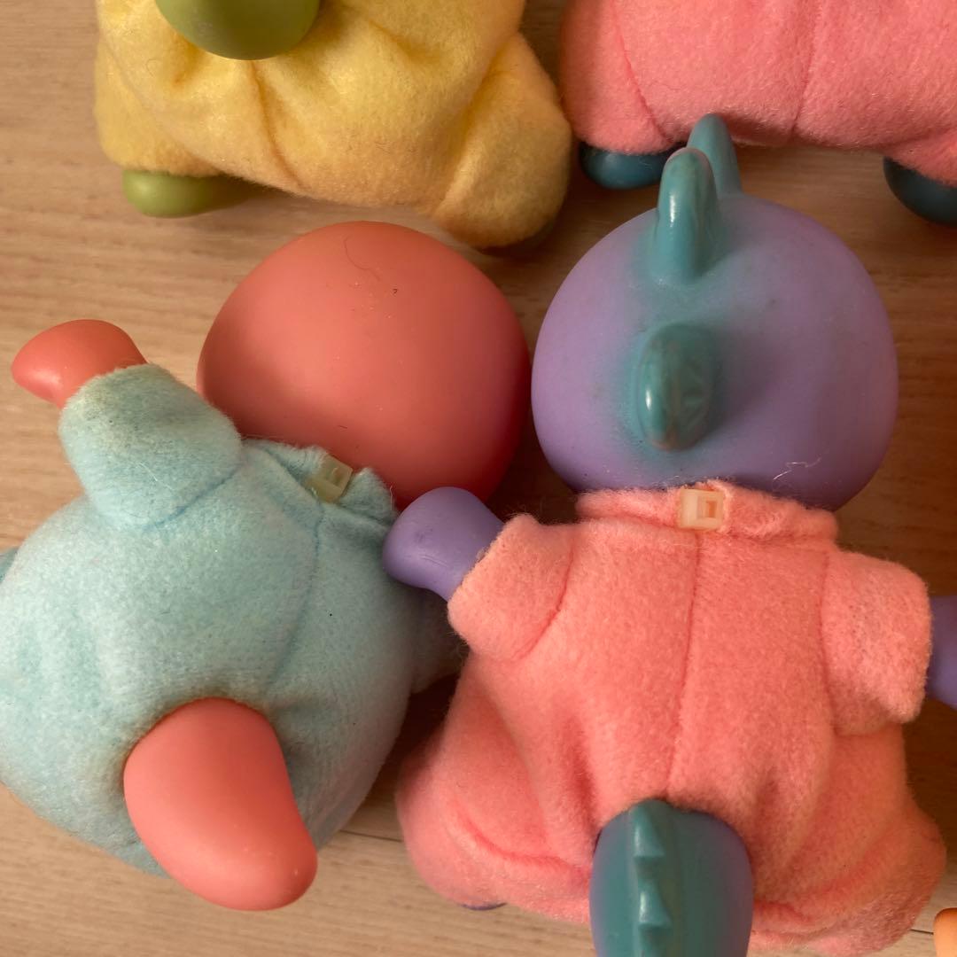 レトロ　恐竜の赤ちゃん　ソフビ　アンティーク　pote 玩具　人形　当時物レア