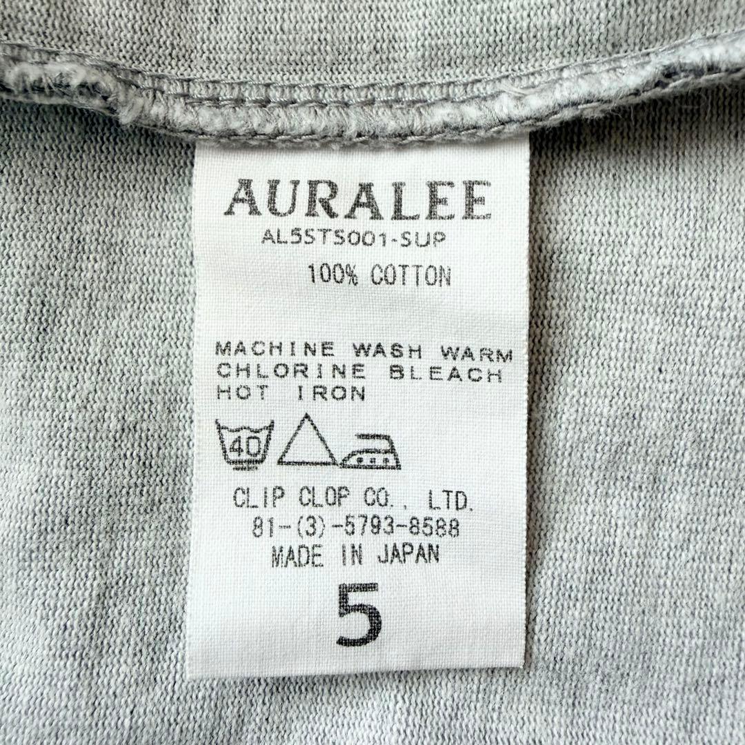 AURALEE オーラリー STAND UP TEE ポケT ヘビーウェイト