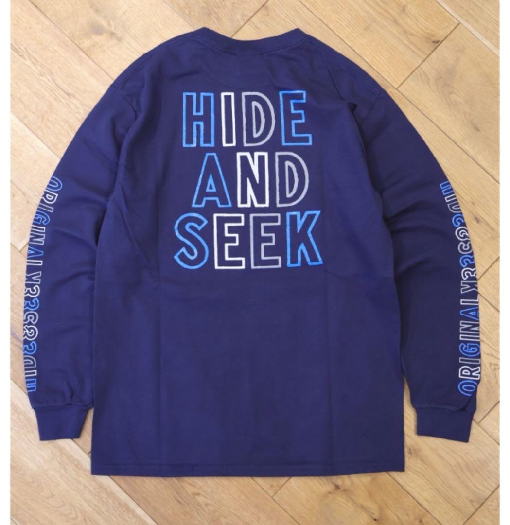 Hide and Seek 西浦 徹　ロンT XL ネイビー　新品